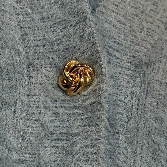 Joie Soft Blue Button-Up Cardigan - Picture 3 of 9